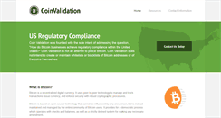 Desktop Screenshot of coinvalidation.com