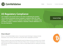Tablet Screenshot of coinvalidation.com